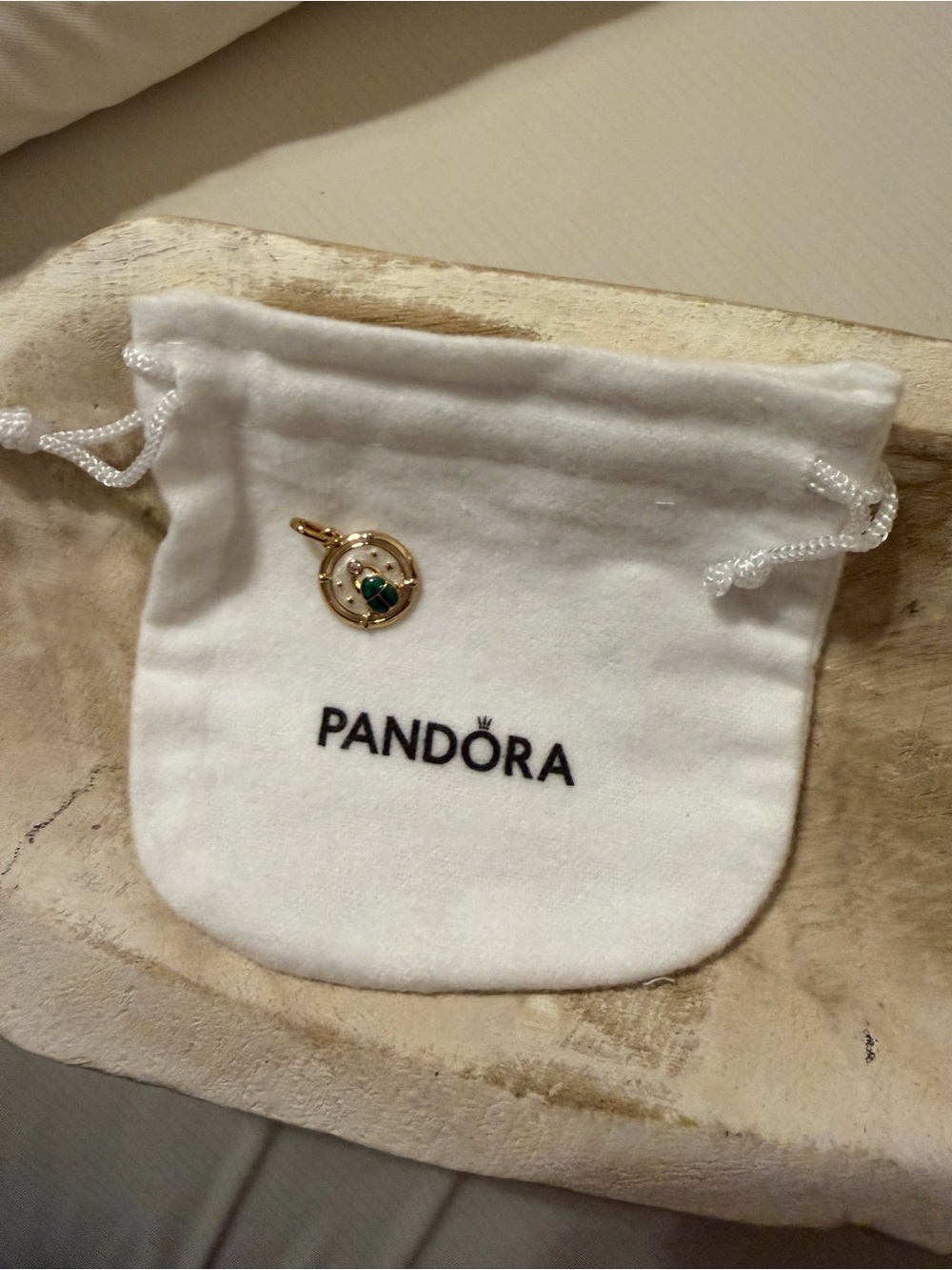 Pandora Scarab Beetle Medallion Charm - Picture 7 of 7